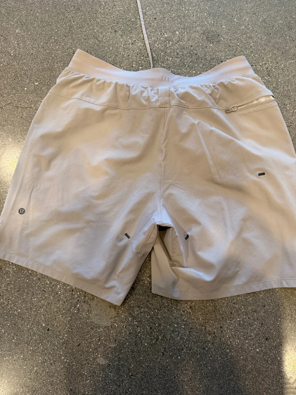 Lululemon Light Beige Athletic Shorts